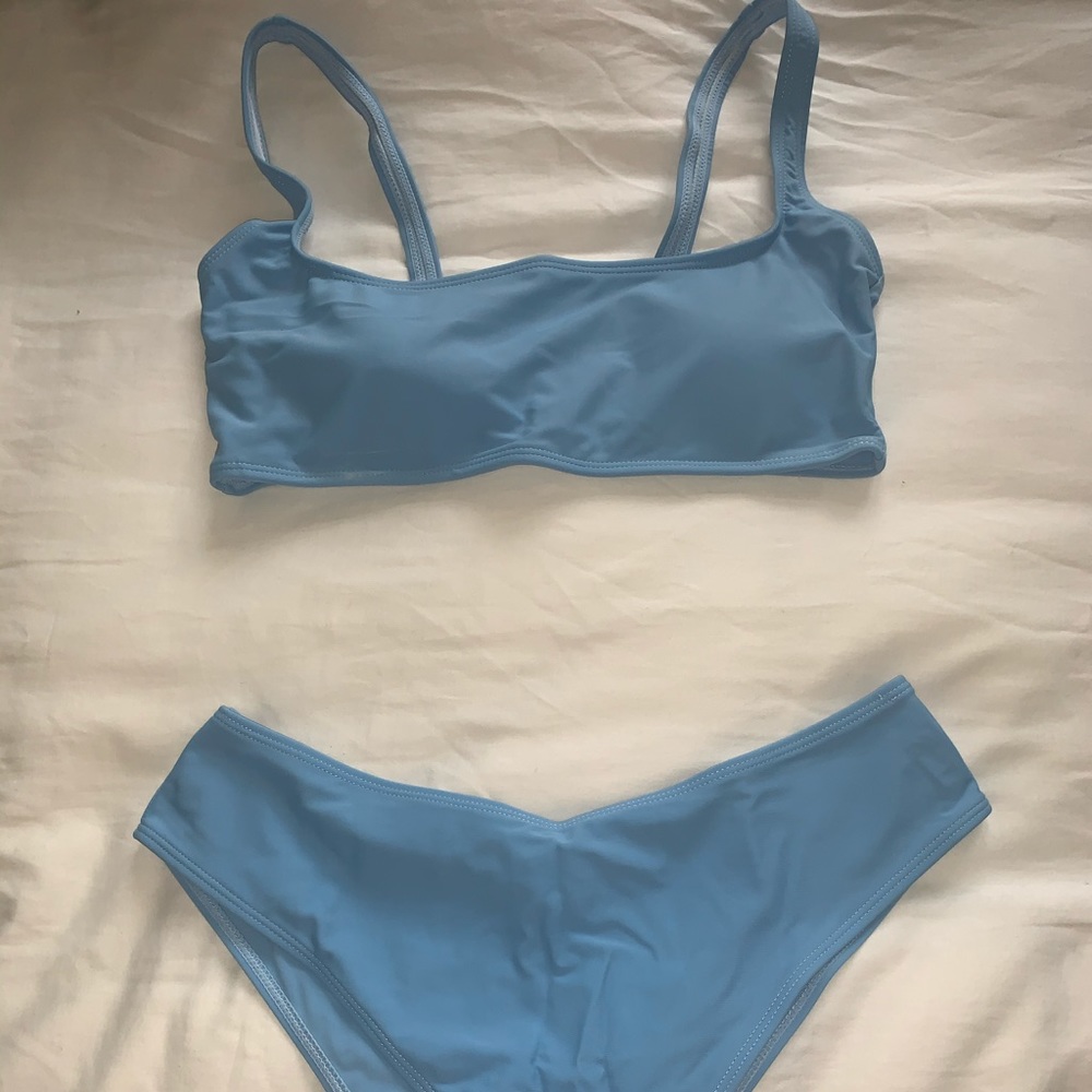 Sky blue bikini